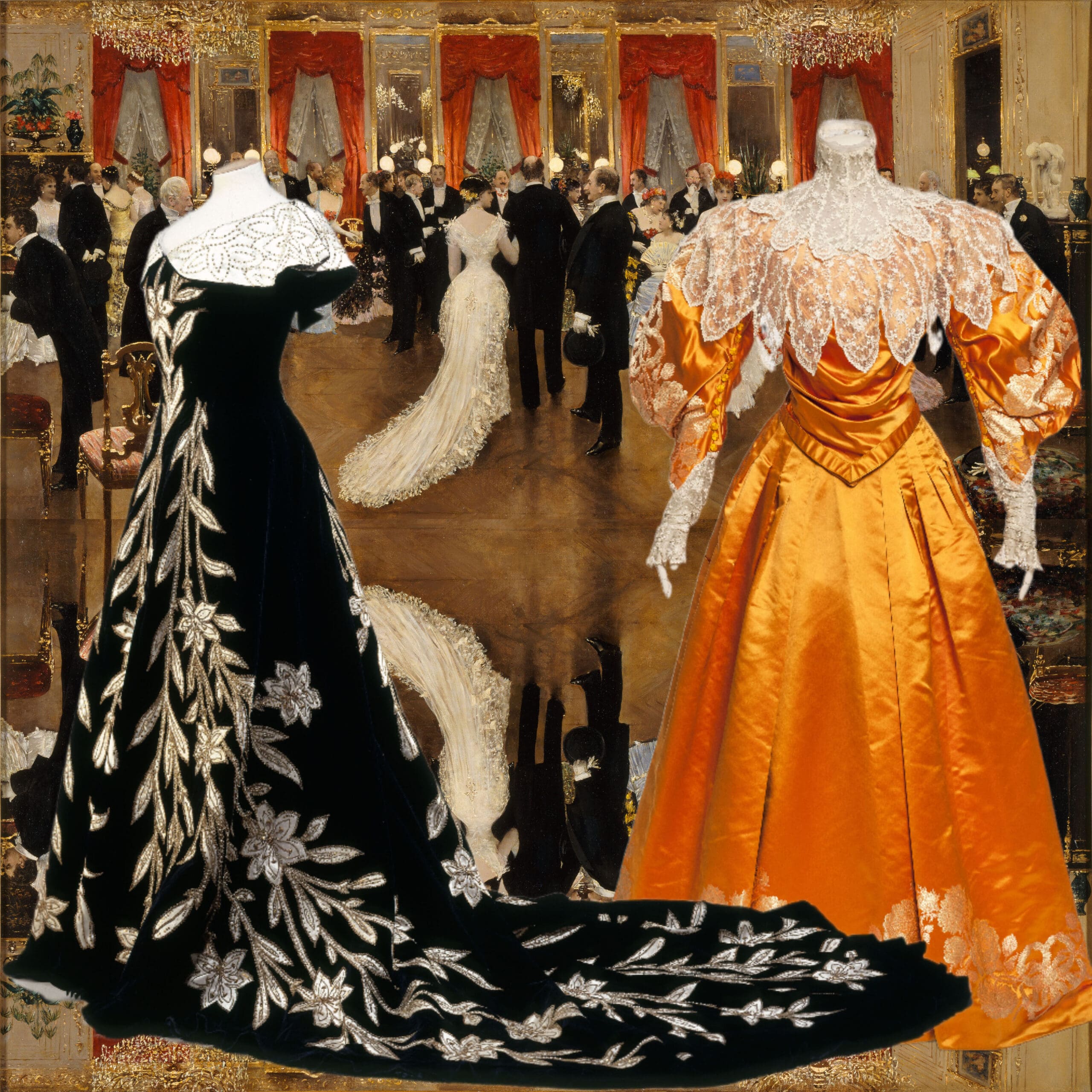 10 Charles Frederick Worth, Evening Gowns 1894 1895