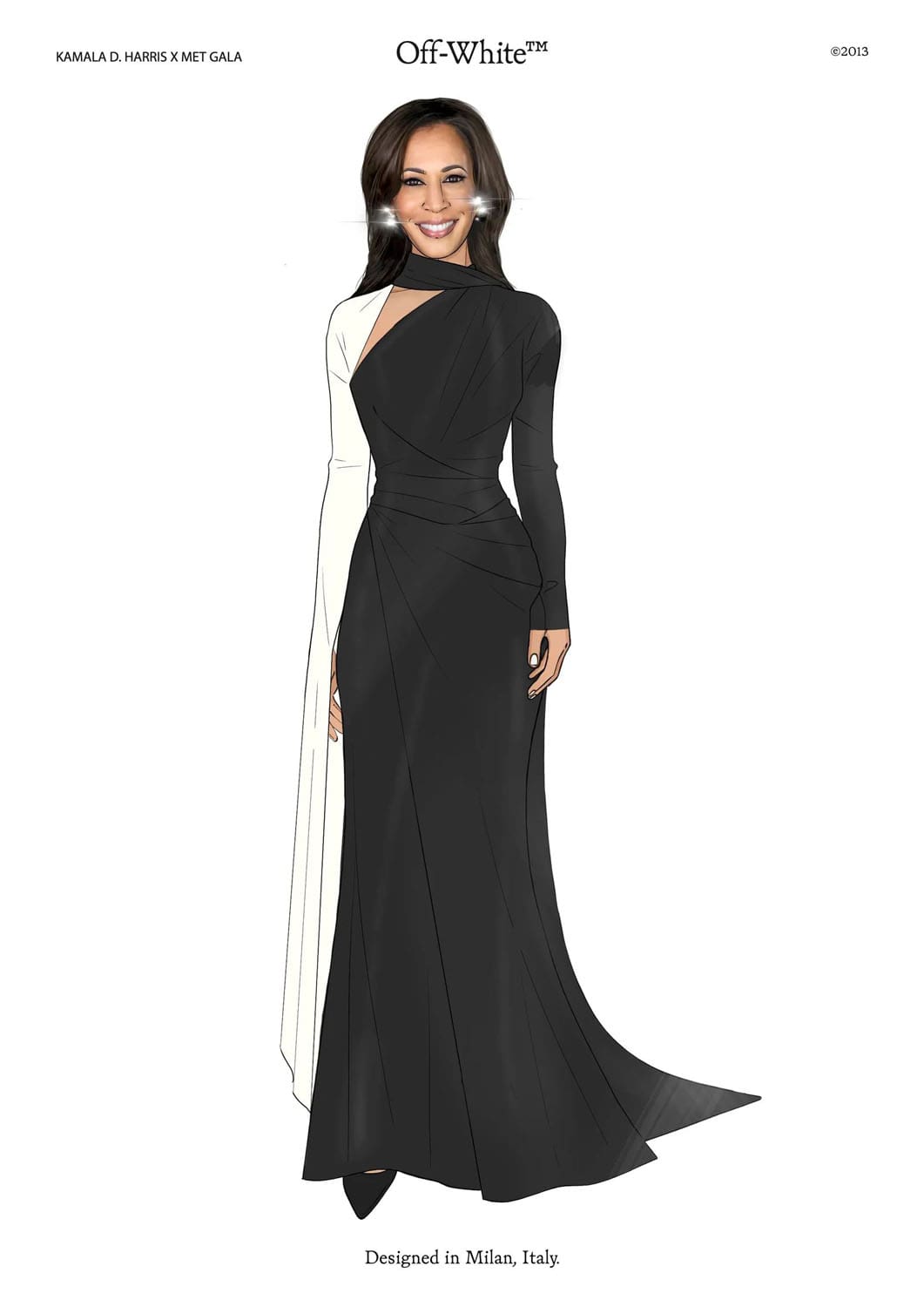 Kamala Harris dress from 2013 by Virgil Abloh for Met Gala 1