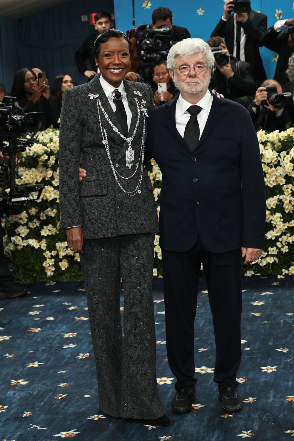 Mellody Lucas and George Lucas at Met Gala 2025