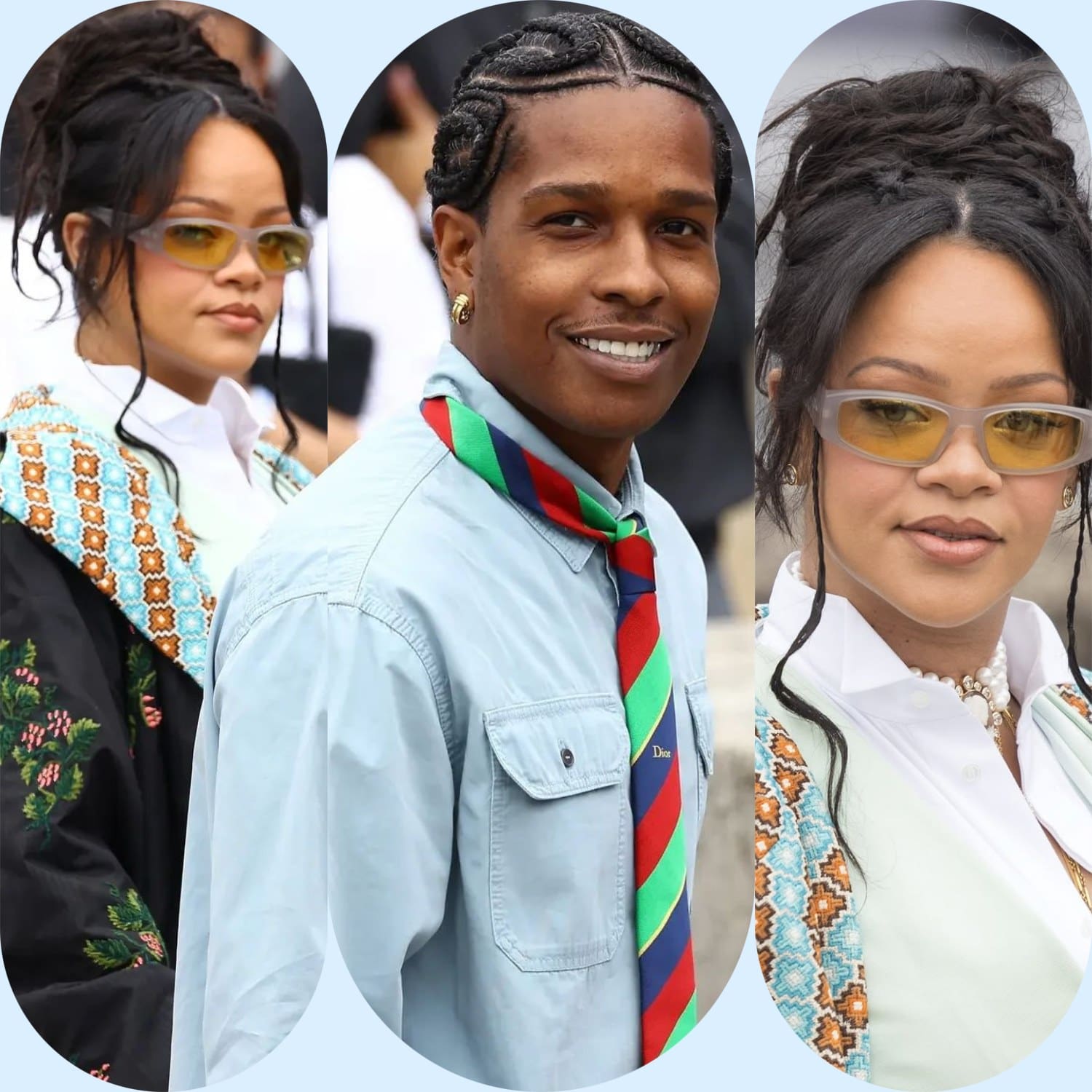 10 Rihanna and A$AP Rocky at Dior Summer 2026 Men Runway Magazine