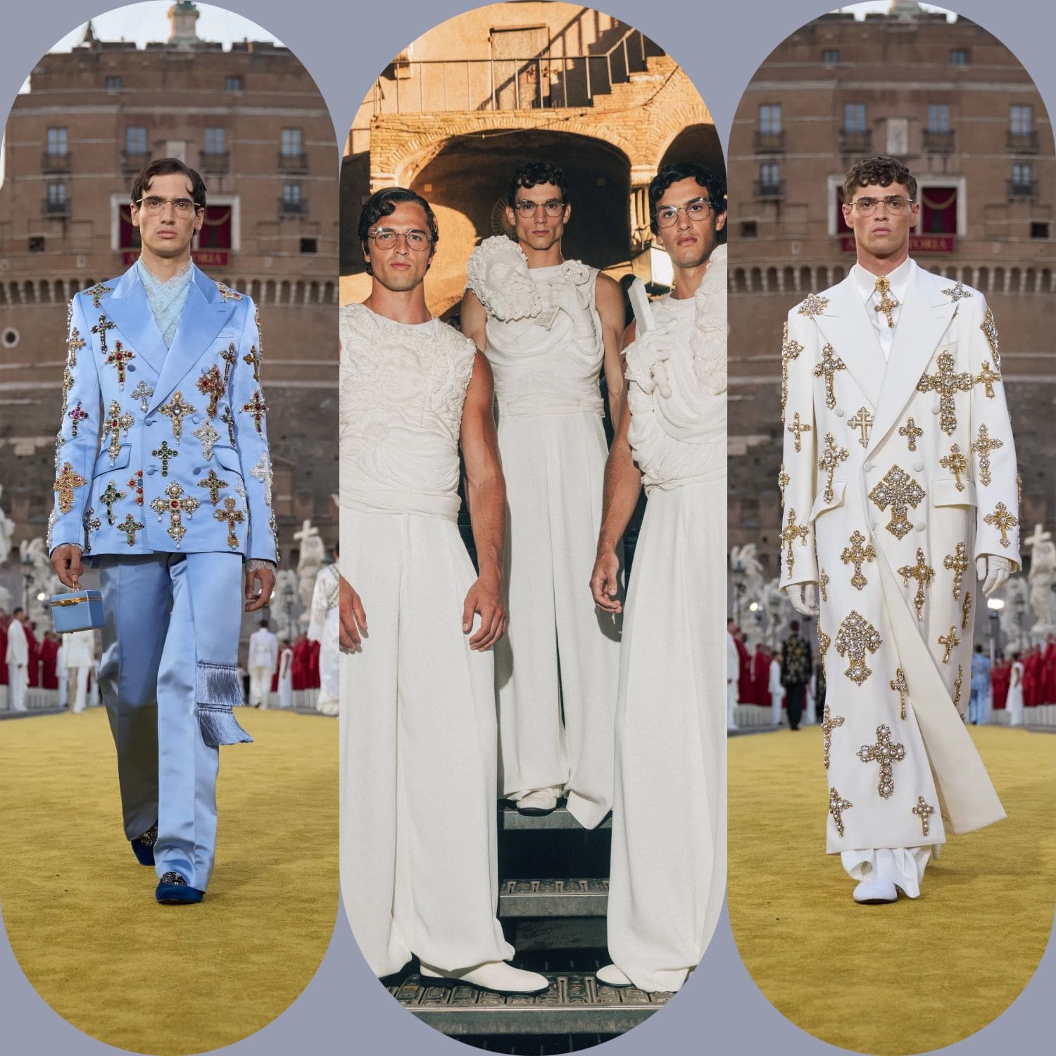 3 Dolce Gabbana Alta Sartoria 2025 罗马 Runway 杂志