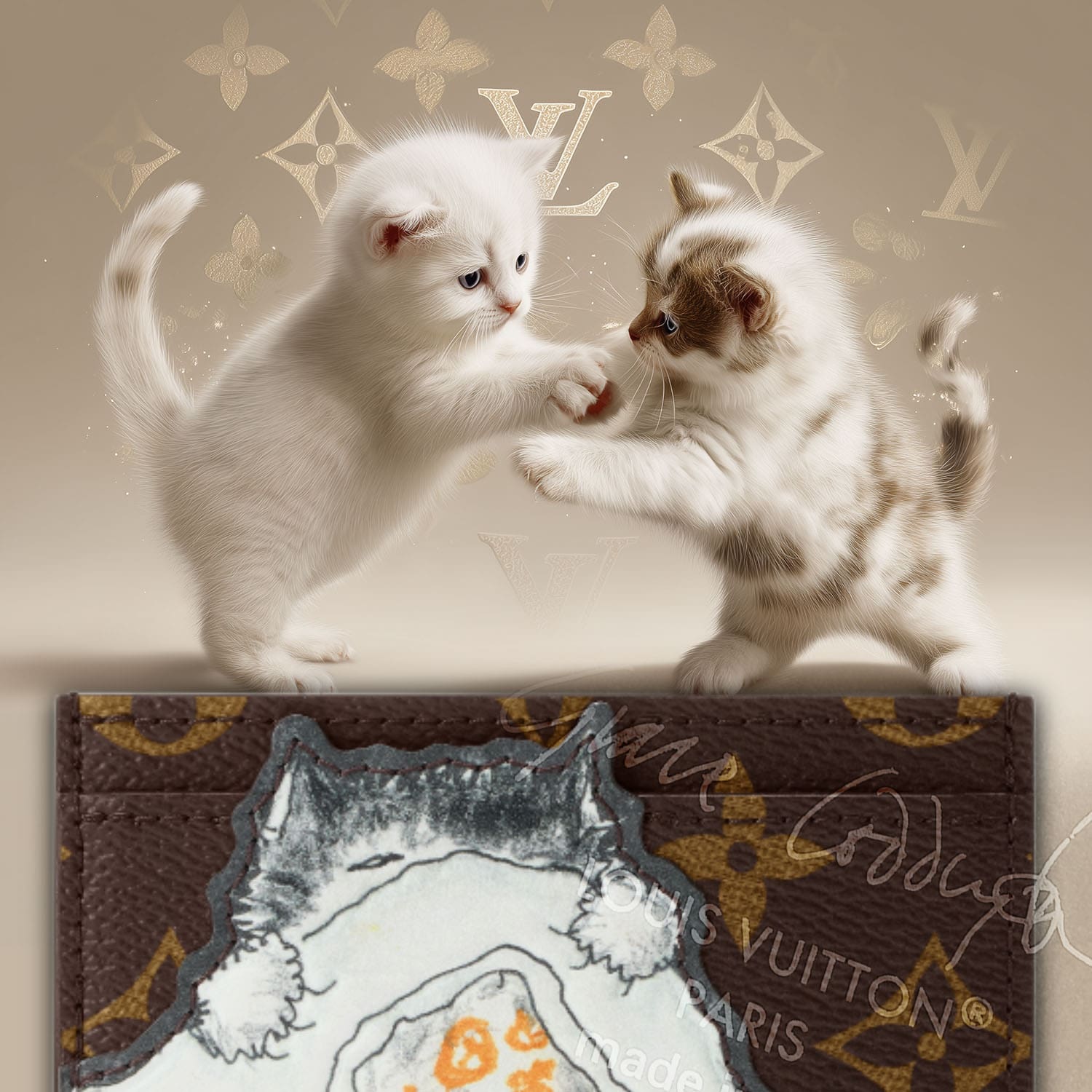 3 格蕾丝·柯丁顿 (Grace Coddington) 设计的 Louis Vuitton 猫 Runway 杂志