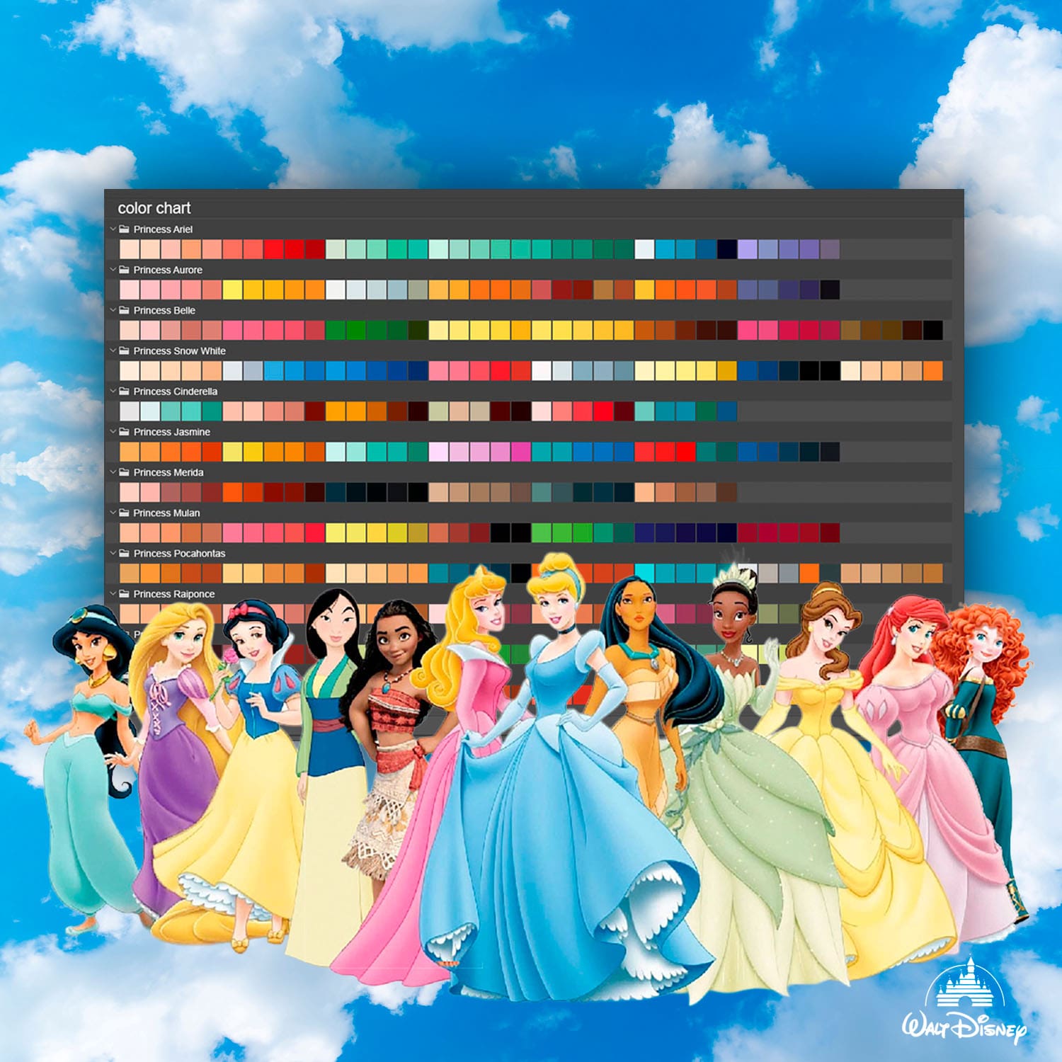 The Color Code of Walt Disney by Runway Magazine (9)