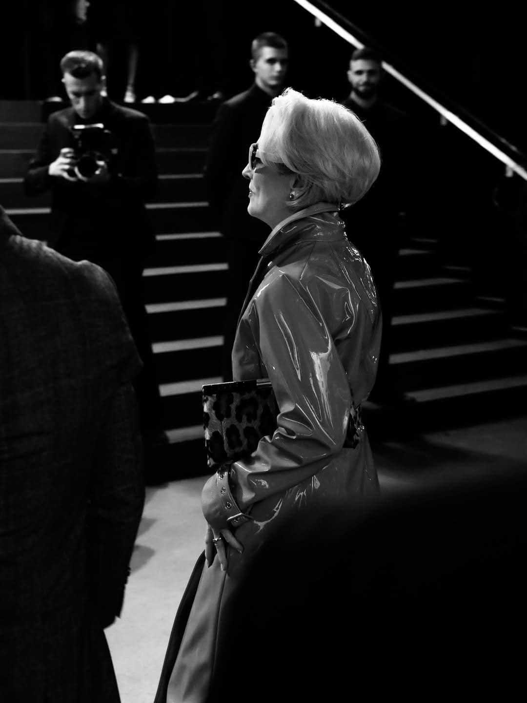Meryl Streep and Stanley Tucci as Miranda Priestly and Nigel at Dolce&Gabbana 2026 show (11)