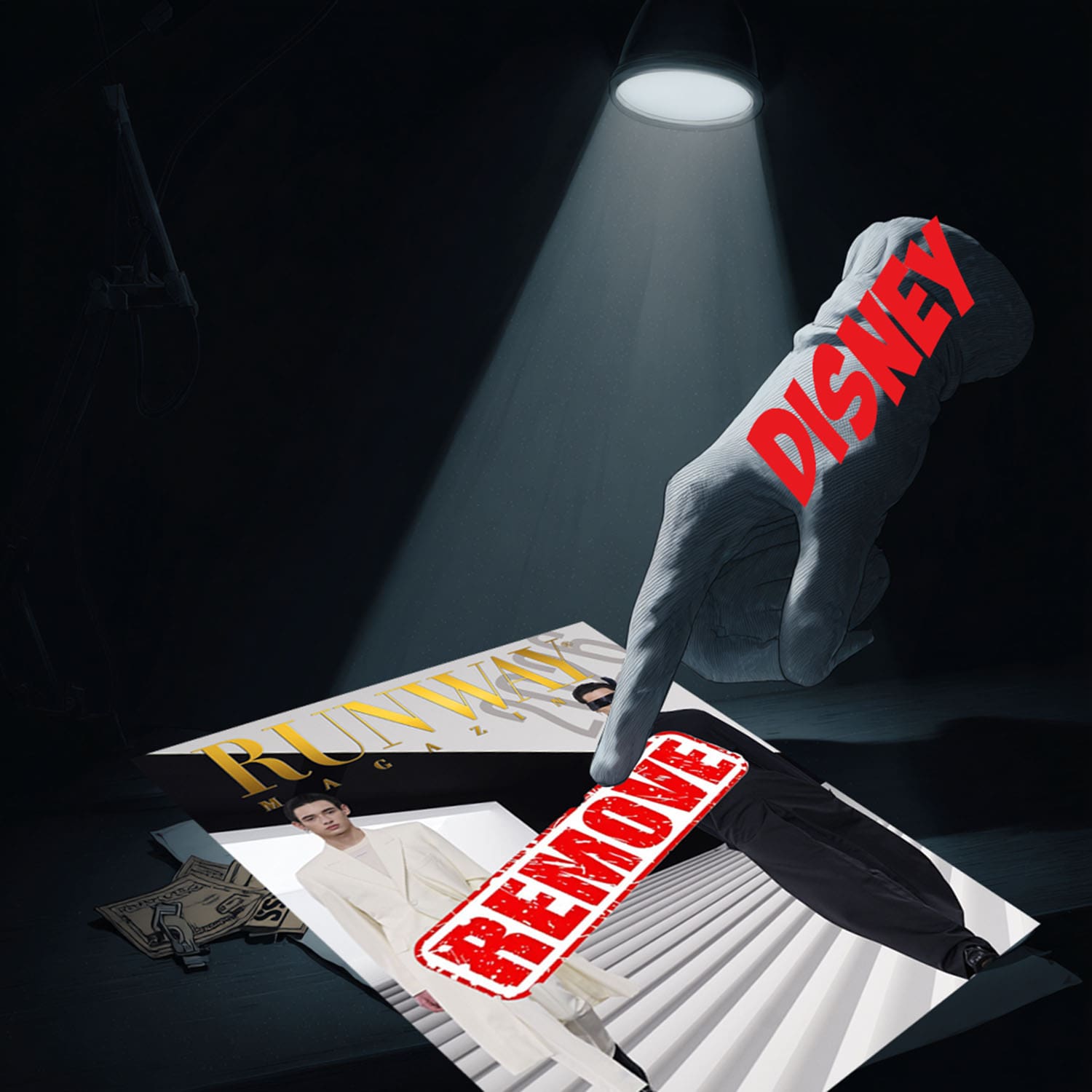 ディズニー Issue法的脅迫と要求の撤去 RUNWAY MAGAZINE® 出版物