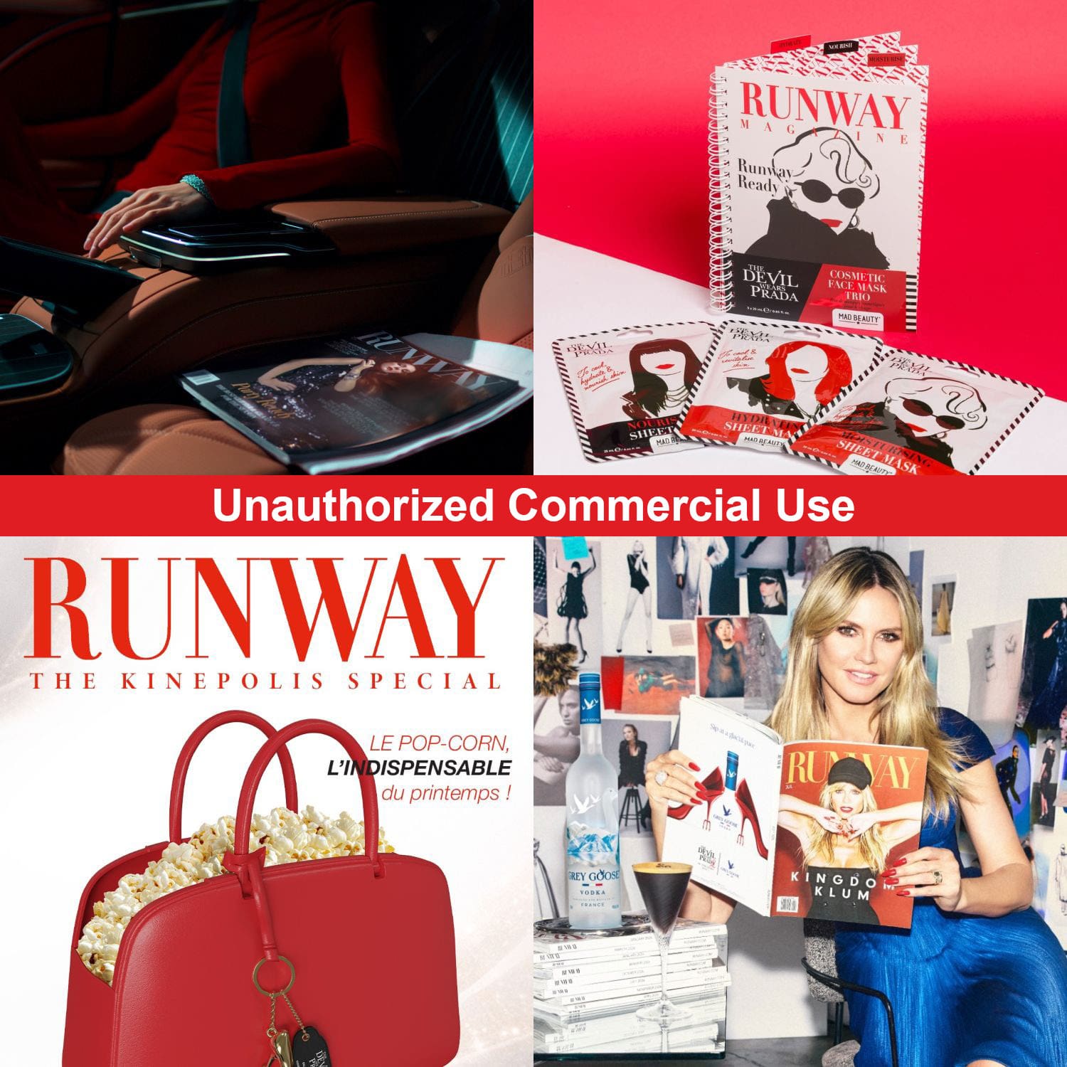 未经授权的商业用途 Runway 梅赛德斯-奔驰迈巴赫杂志灰雁伏特加