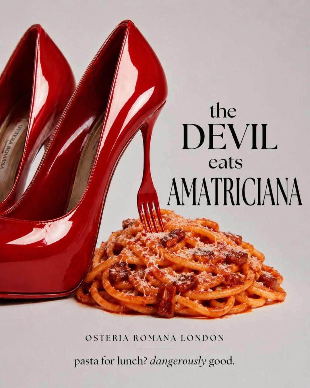 Osteria Romana London Special Pasta Amatriciana Devil Wears Prada 2 franchise licensing