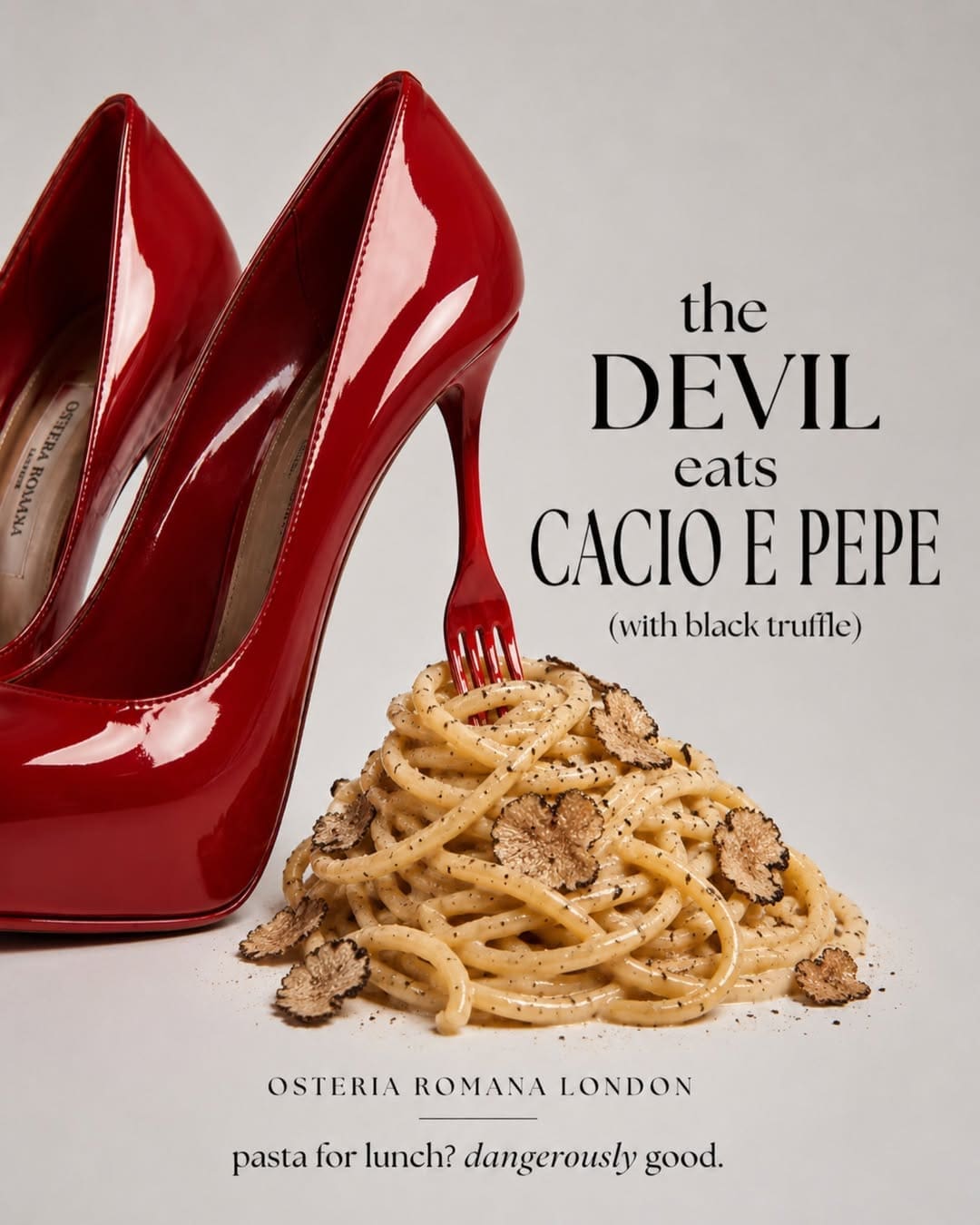 Osteria Romana London Special Pasta Cacio e Pepe Devil Wears Prada 2 franchise licensing