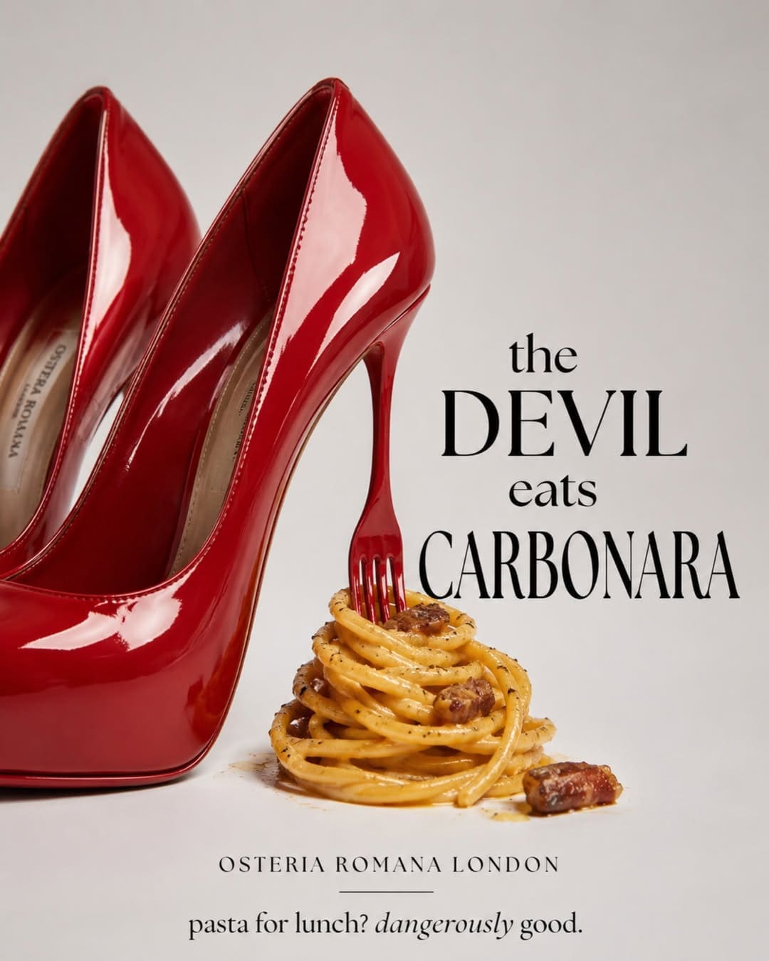 Osteria Romana London Special Pasta Carbonara Devil Wears Prada 2 franchise licensing