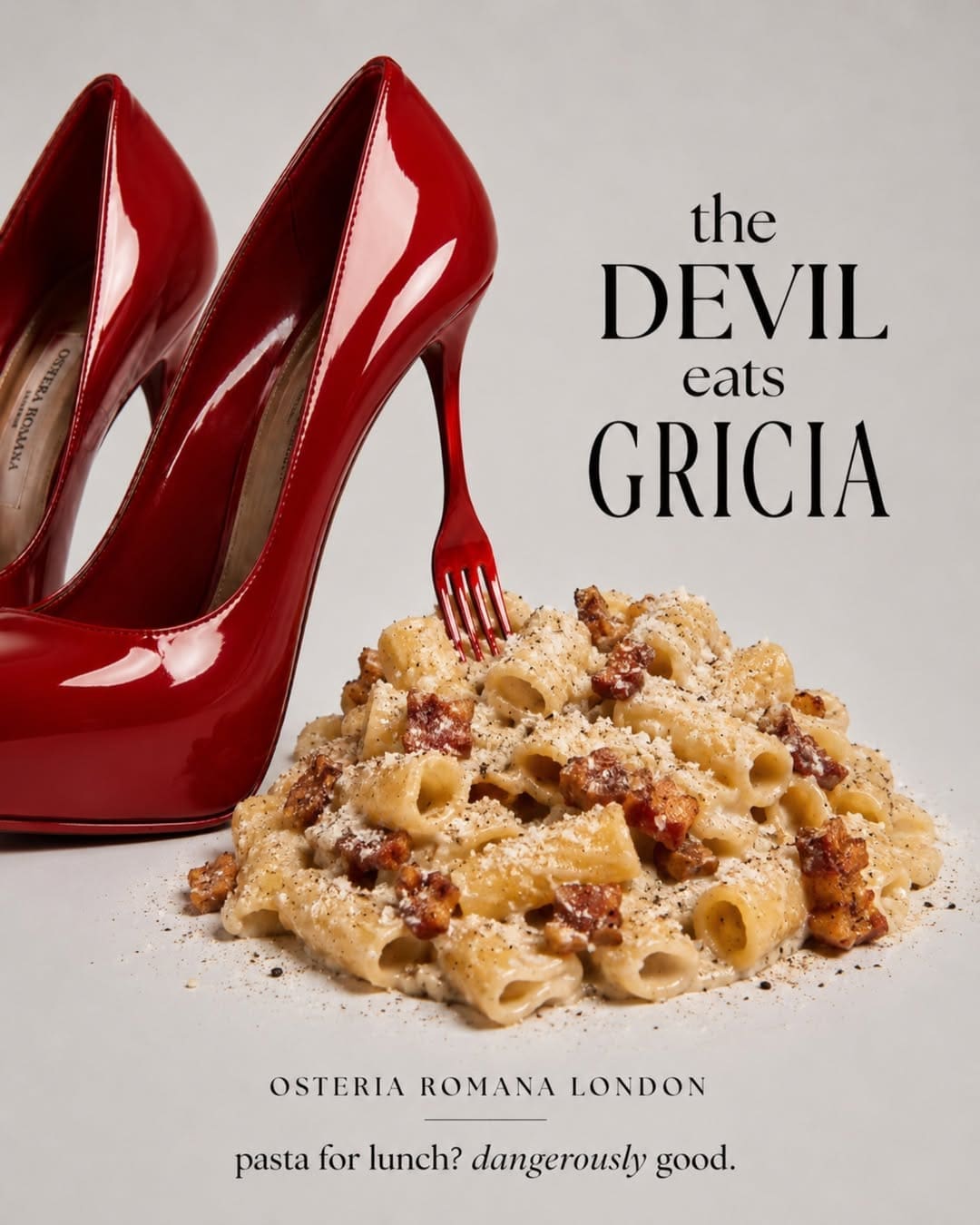 Osteria Romana London Special Pasta Gricia Devil Wears Prada 2 franchise licensing