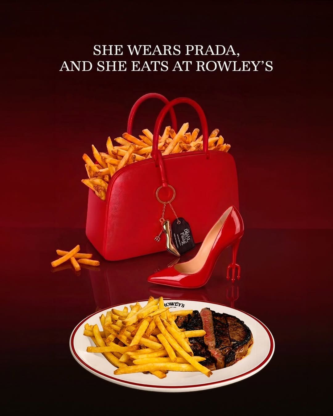 Rowley's meat and fries Devil Wears Prada 2 franchise licensing