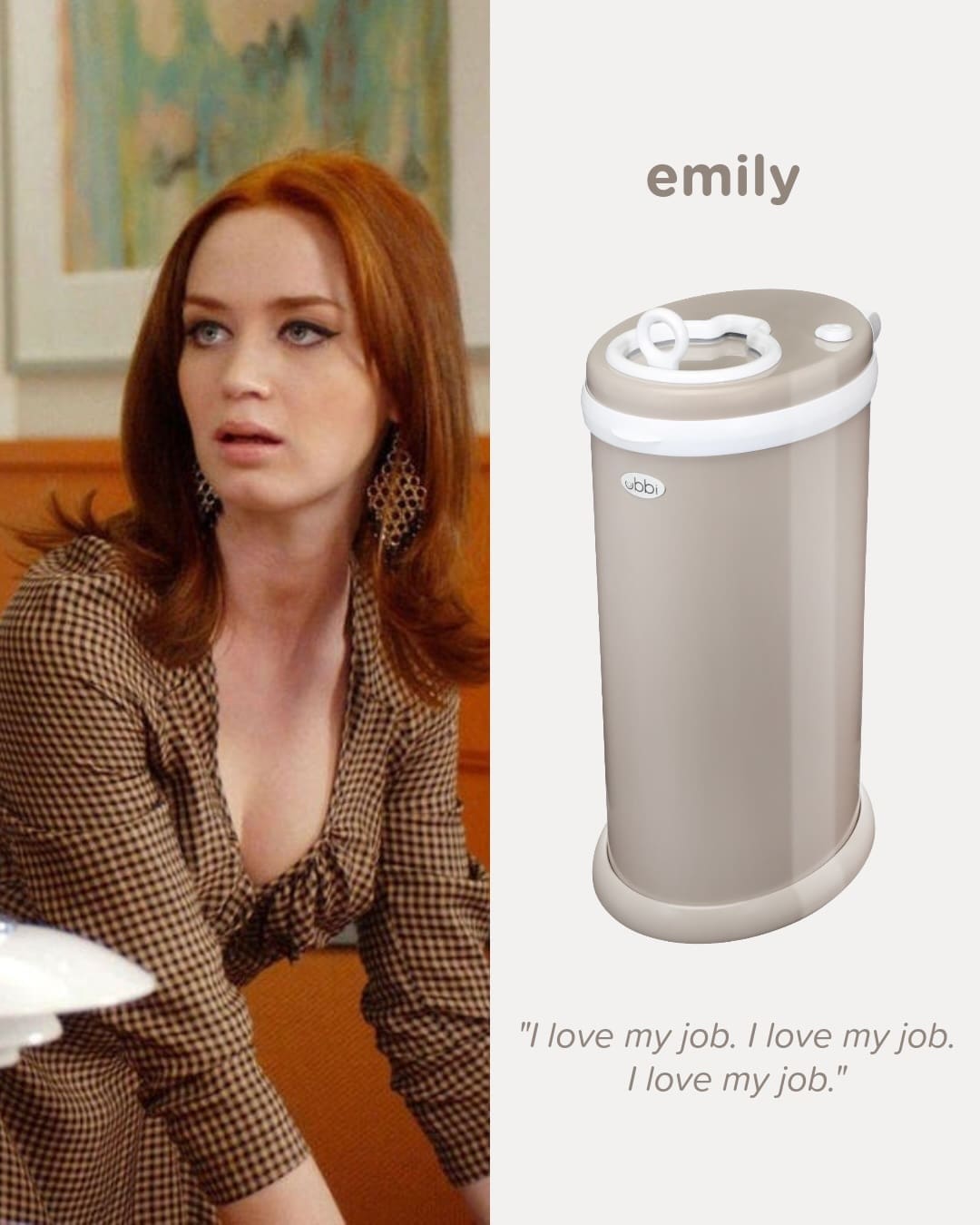 Ubbi Diaper Pails to match every look Emily Devil Wears Prada 2 franchise licensing