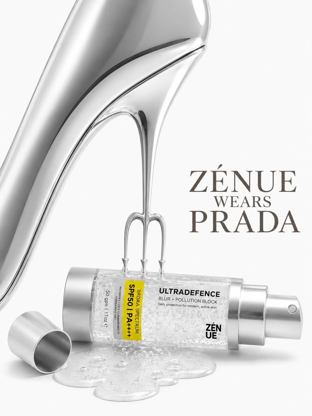 Zenue Blur Ultradefence Pollution Block cream Devil Wears Prada 2 franchise licensing