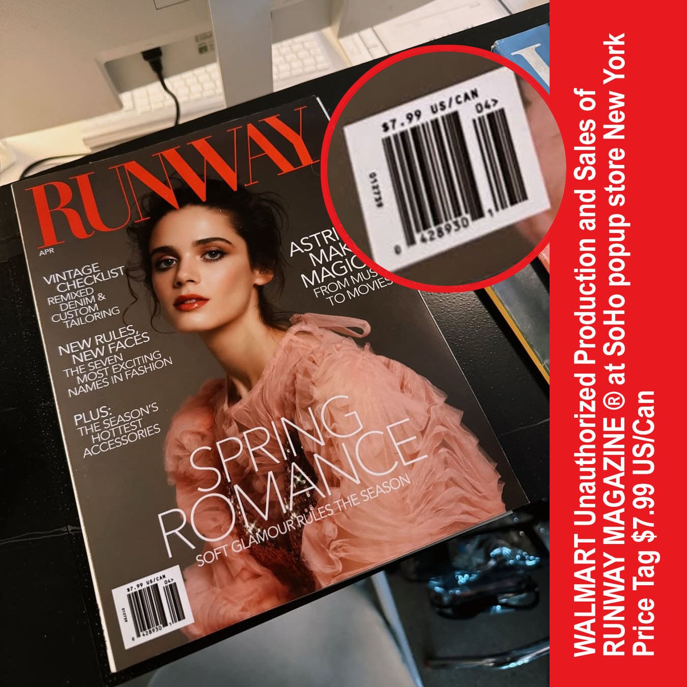 WALMART Unauthorized Production and Sales of RUNWAY MAGAZINE at SoHo popup store New York 02