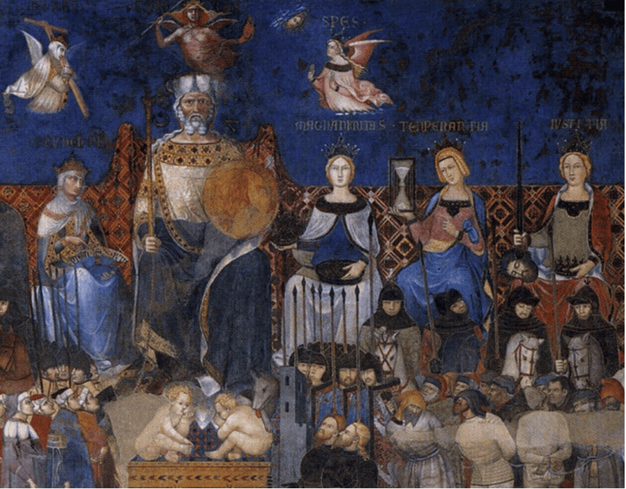 Allegory of Good Government — Ambrogio Lorenzetti, Palazzo Pubblico, Siena, 1338
