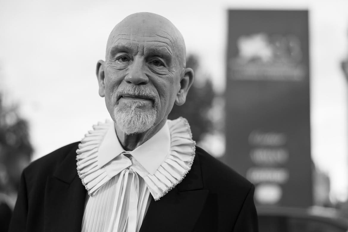 John Malkovich in Dior at Venezia83 Biennale Cinema 2026, Wild Horse Nine by Martin McDonagh 02